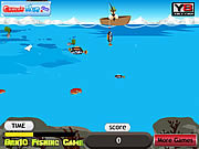 Флеш игра онлайн Бен10 Рыбная Ловля